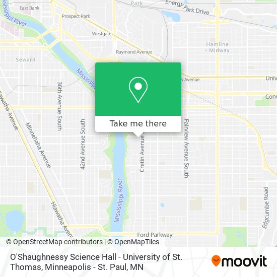 O'Shaughnessy Science Hall - University of St. Thomas map