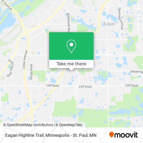 Mapa de Eagan Highline Trail