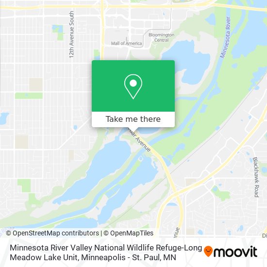 Minnesota River Valley National Wildlife Refuge-Long Meadow Lake Unit map