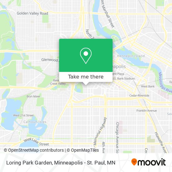 Loring Park Garden map
