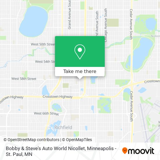 Bobby & Steve's Auto World Nicollet map