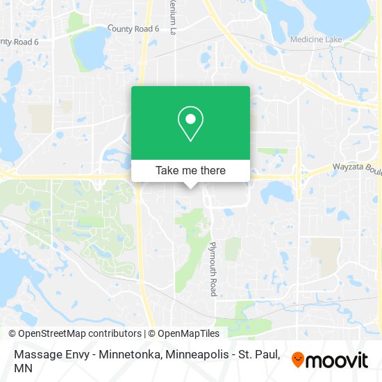 Massage Envy - Minnetonka map