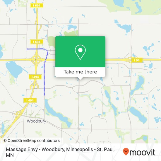 Massage Envy - Woodbury map