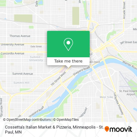 Mapa de Cossetta's Italian Market & Pizzeria
