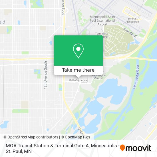 Mapa de MOA Transit Station & Terminal Gate A