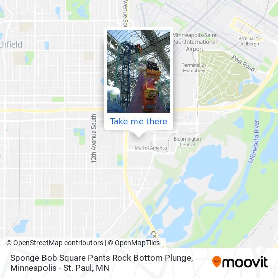 Mapa de Sponge Bob Square Pants Rock Bottom Plunge