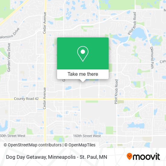 Dog Day Getaway map