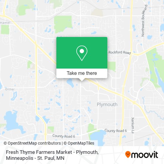 Fresh Thyme Farmers Market - Plymouth map