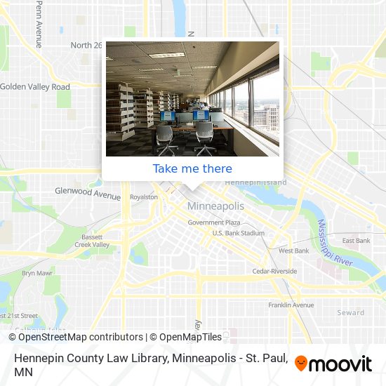 Mapa de Hennepin County Law Library