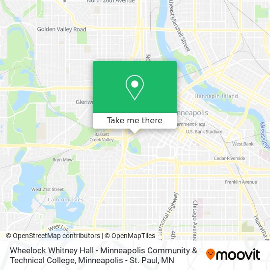 Wheelock Whitney Hall - Minneapolis Community & Technical College map