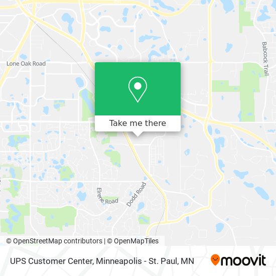 Mapa de UPS Customer Center