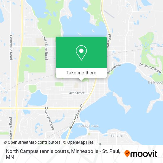 Mapa de North Campus tennis courts