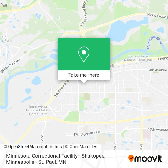 Minnesota Correctional Facility - Shakopee map