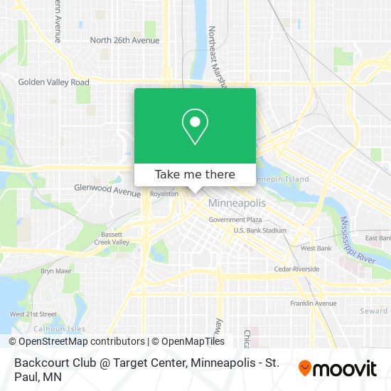 Backcourt Club @ Target Center map