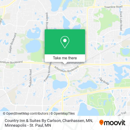 Mapa de Country Inn & Suites By Carlson, Chanhassen, MN