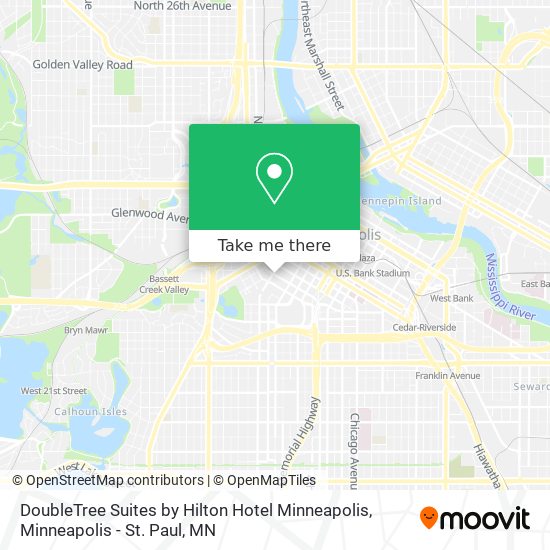 DoubleTree Suites by Hilton Hotel Minneapolis map