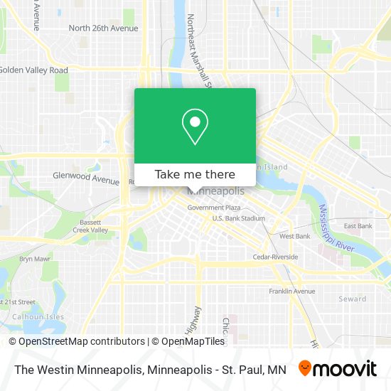 The Westin Minneapolis map