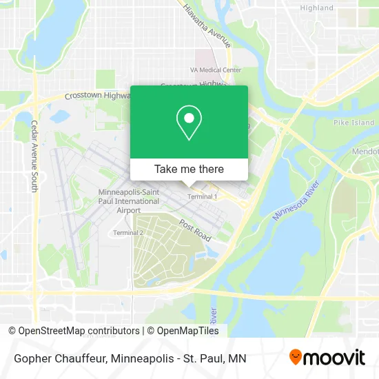 Gopher Chauffeur map