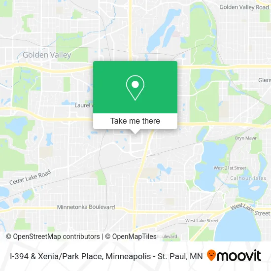 I-394 & Xenia/Park Place map