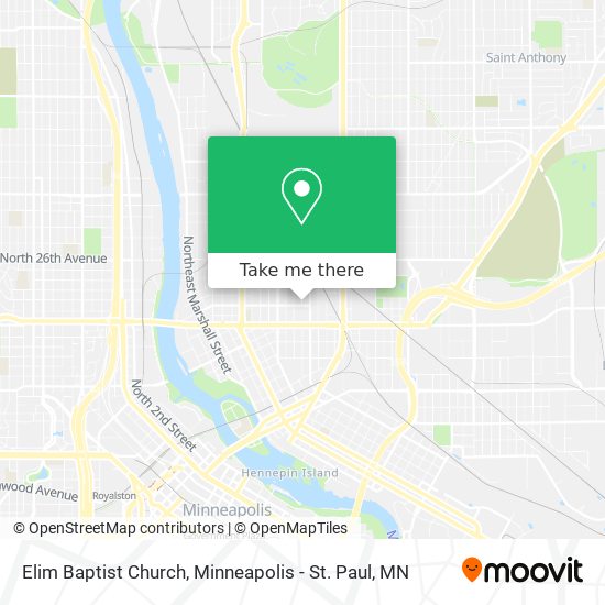 Elim Baptist Church map