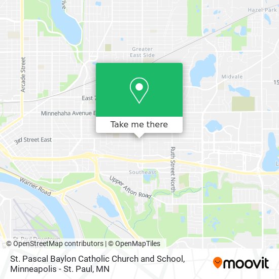 St. Pascal Baylon Catholic Church and School map
