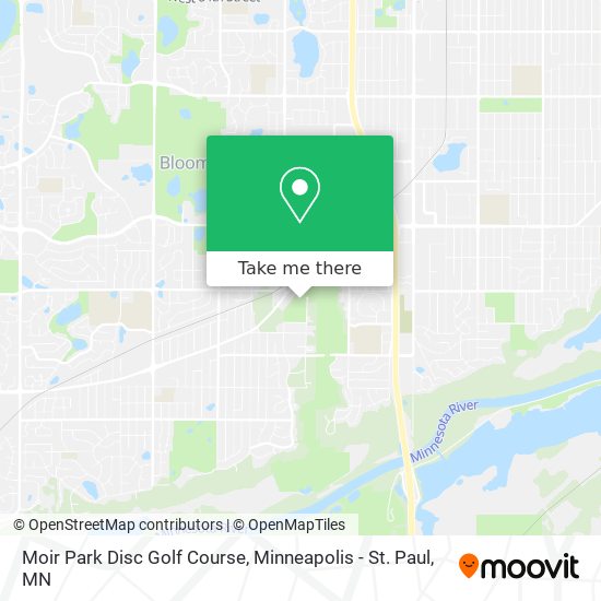 Mapa de Moir Park Disc Golf Course