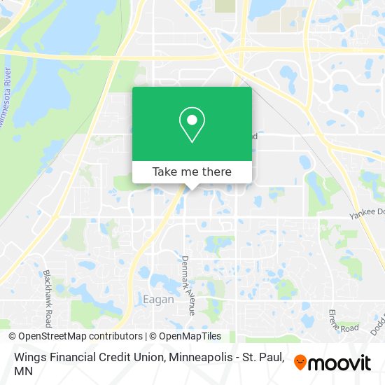 Wings Financial Credit Union map
