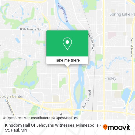 Kingdom Hall Of Jehovahs Witnesses map
