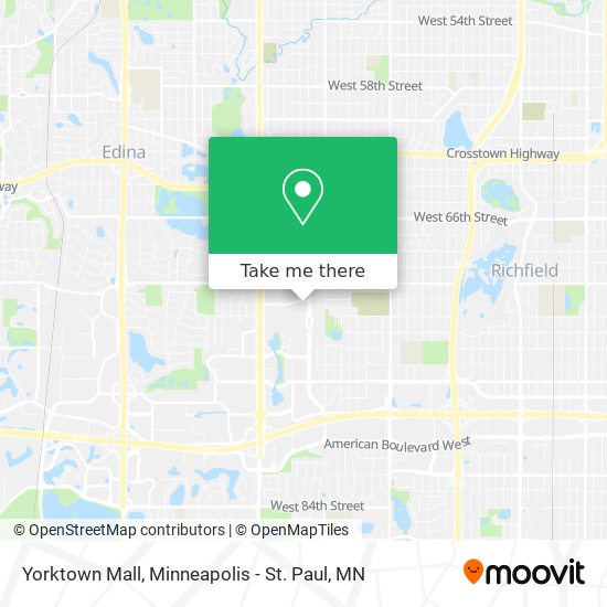 Mapa de Yorktown Mall