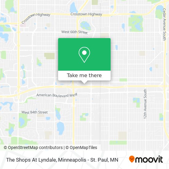 The Shops At Lyndale map