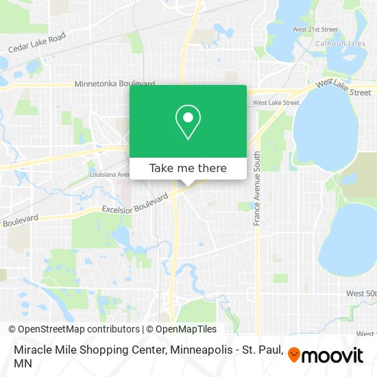 Mapa de Miracle Mile Shopping Center