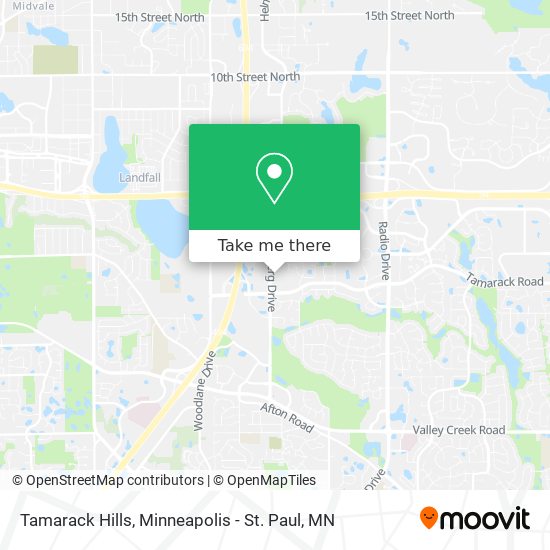 Mapa de Tamarack Hills