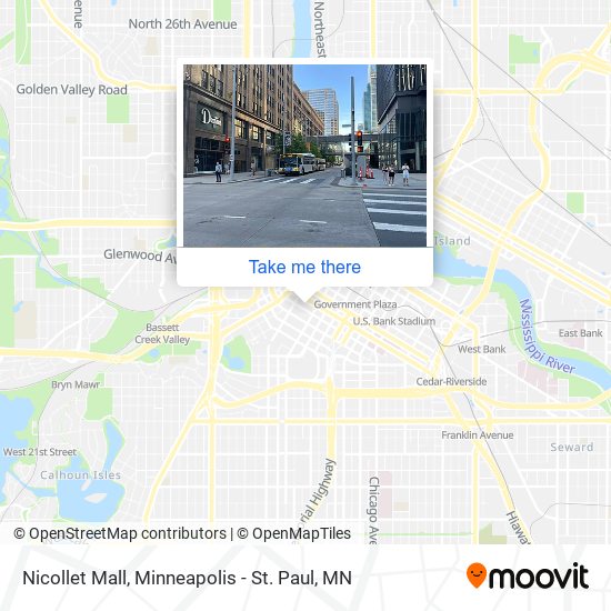 Nicollet Mall map