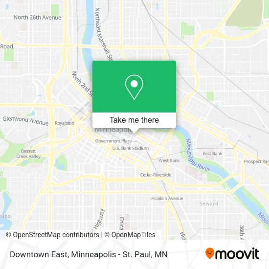 Downtown East map