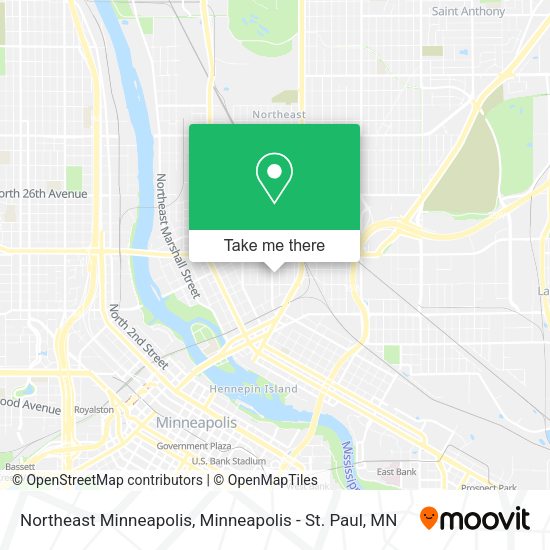 Northeast Minneapolis map
