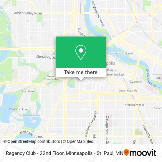 Regency Club - 22nd Floor map