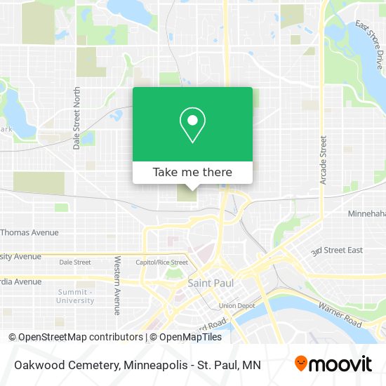 Oakwood Cemetery map
