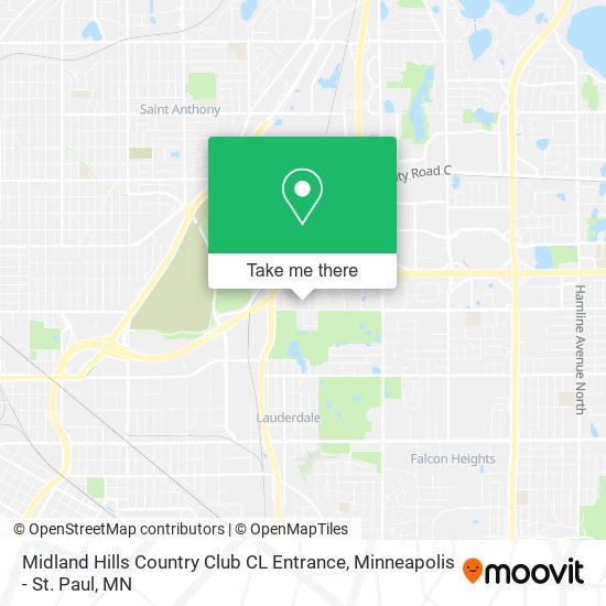 Mapa de Midland Hills Country Club CL Entrance
