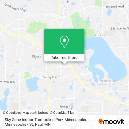 Mapa de Sky Zone Indoor Trampoline Park Minneapolis