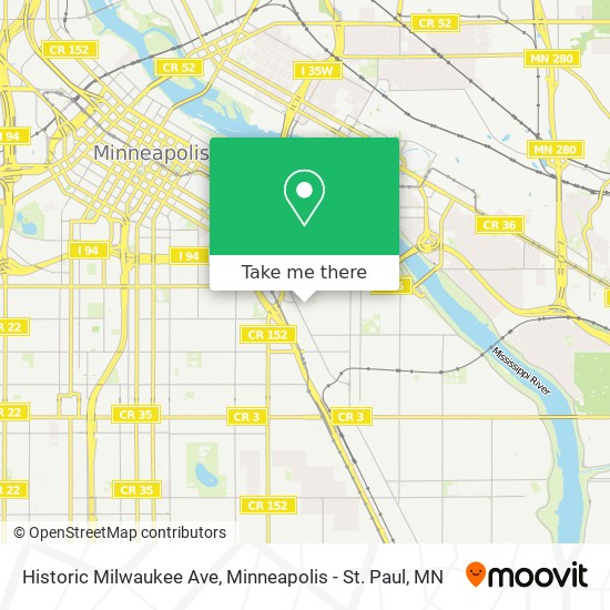 Mapa de Historic Milwaukee Ave