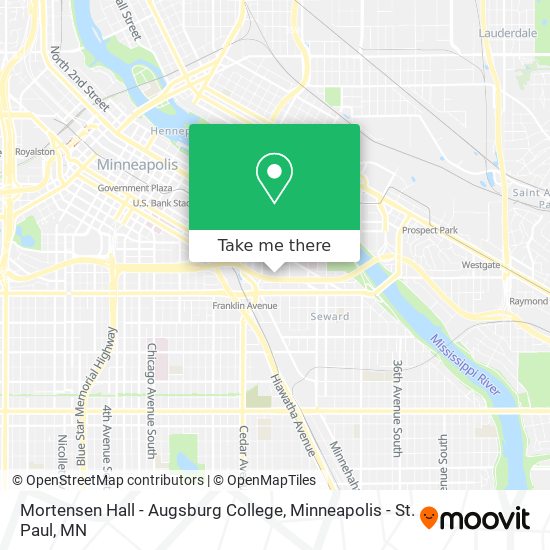 Mapa de Mortensen Hall - Augsburg College