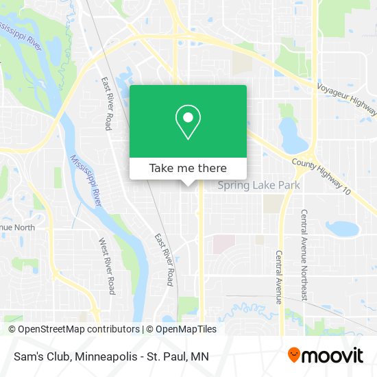 Sam's Club map