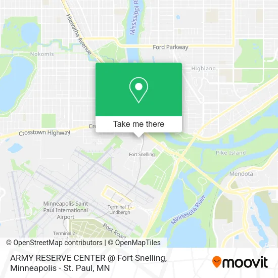 ARMY RESERVE CENTER @ Fort Snelling map