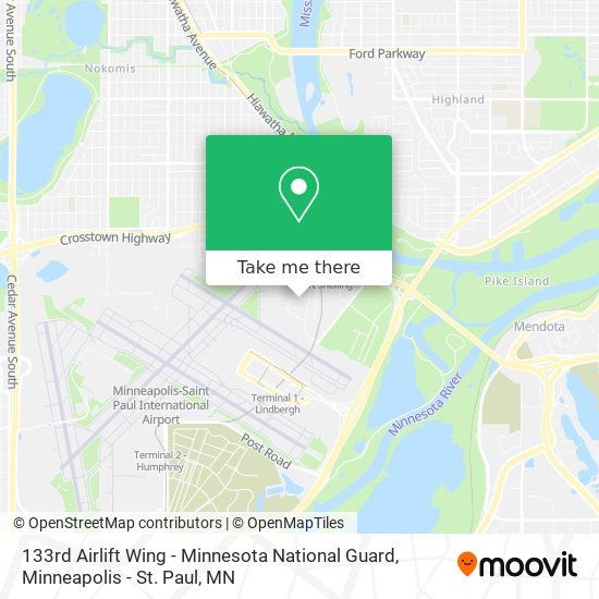 Mapa de 133rd Airlift Wing - Minnesota National Guard