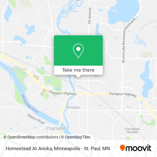 Homestead At Anoka map