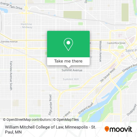 William Mitchell College of Law map