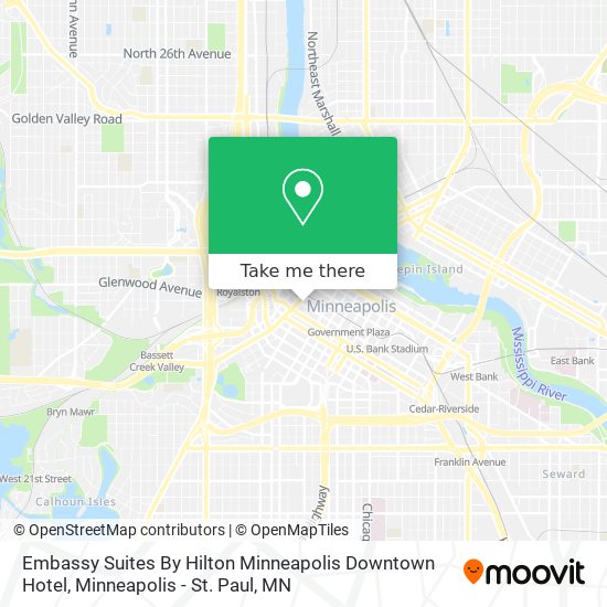 Embassy Suites By Hilton Minneapolis Downtown Hotel map