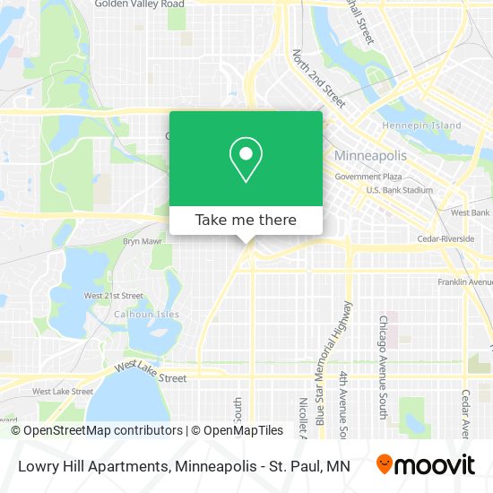 Mapa de Lowry Hill Apartments