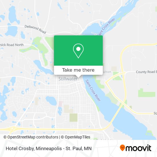 Hotel Crosby map