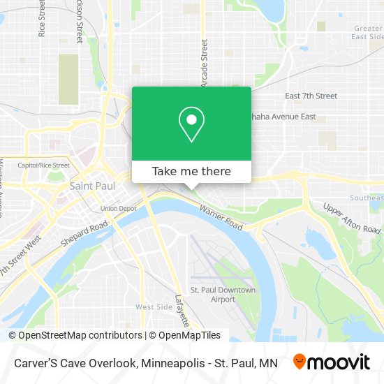 Carver’S Cave Overlook map